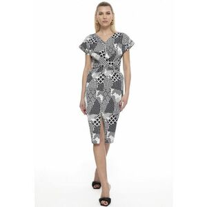 Rochie cu model si slit frontal imagine