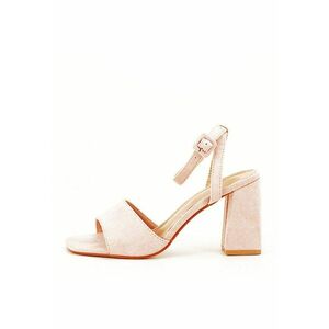 Sandale roz somon cu toc BL6522 130 11133 imagine