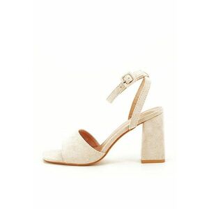 Sandale bej cu toc BL6522 130 11145 imagine