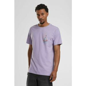 Tricou cu design grafic si decolteu la baza gatului imagine
