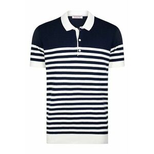 Tricou din amestec de bumbac cu guler polo imagine