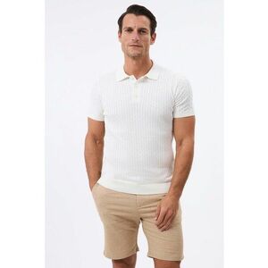 Tricou striat cu guler polo imagine