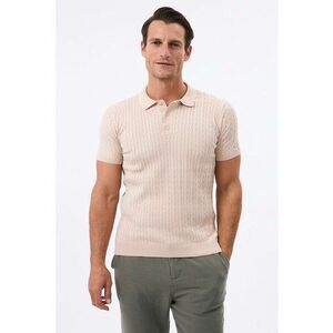 Tricou striat cu guler polo imagine