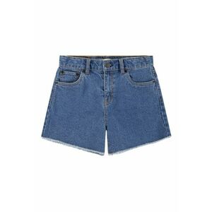 Pantaloni scurti de denim cu model uni imagine