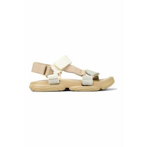 Sandale uni din material textil cu velcro imagine
