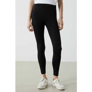 Pantaloni din amestec de bumbac cu talie inalta imagine
