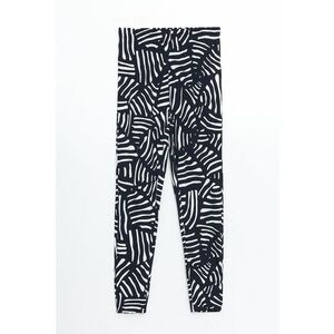 Pantaloni crop cu croiala conica imagine