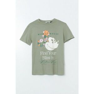Tricou din bumbac cu imprimeu Mickey Mouse imagine