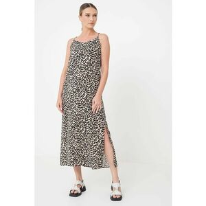 Rochie maxi cu model cu animal print imagine