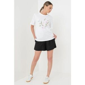 Tricou de bumbac organic cu decolteu la baza gatului imagine