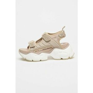 Sandale demi-wedge cu velcro imagine