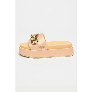 Papuci flatform cu detaliu lant imagine