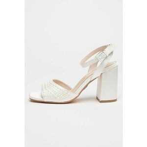 Sandale de satin cu bareta pe glezna Celeste imagine