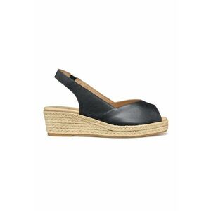 Sandale wedge de piele imagine