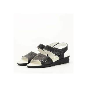Sandale negre din piele naturala Catis M5 5828 imagine