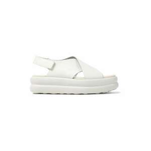 Sandale flatform de piele imagine