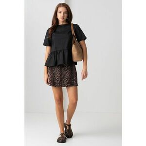 Bluza din amestec de bumbac cu decupaje imagine