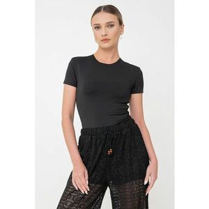 Body cu decolteu rotund si model uni imagine
