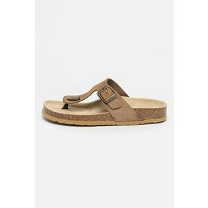 Papuci flip-flop de piele nabuc Jolie imagine
