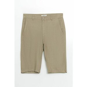 Pantaloni scurti din bumbac si amestec de in imagine