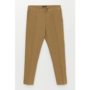 Pantaloni conici de bumbac cu talie medie imagine