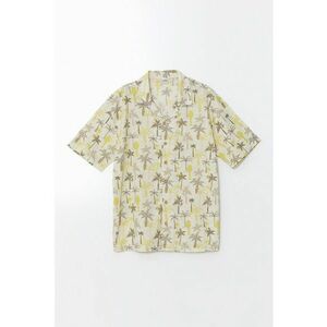 Camasa de bumbac cu imprimeu tropical imagine