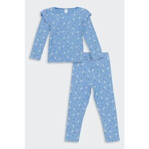 Set de bluza cu imprimeu si pantaloni - 2 piese imagine