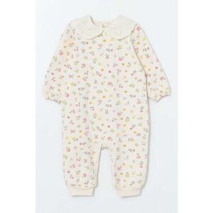 Salopeta din amestec de bumbac cu model floral imagine