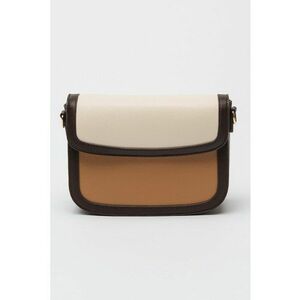 Geanta crossbody de piele ecologica cu doua nuante imagine