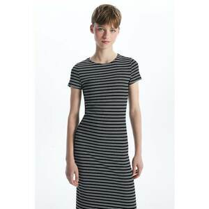 Rochie cambrata cu model in dungi imagine