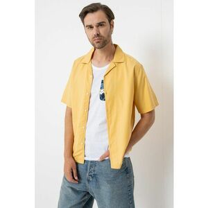 Camasa din bumbac si modal cu model uni imagine