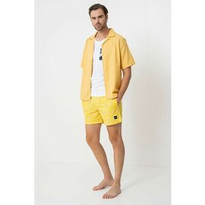 Pantaloni scurti de baie cu model si buzunare laterale imagine