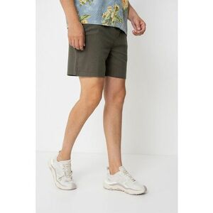 Pantaloni scurti din amestec de in cu buzunare laterale imagine