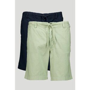 Set de pantaloni din amestec de in cu snur de ajustare in talie - 2 piese imagine