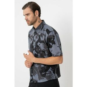 Camasa regular fit din amestec de in si bumbac imagine
