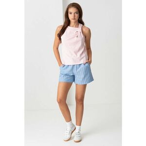 Top din bumbac cu nod Amy imagine