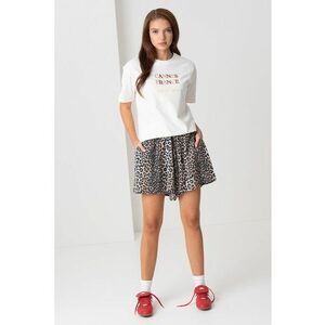 Tricou din bumbac organic cu imprimeu text imagine