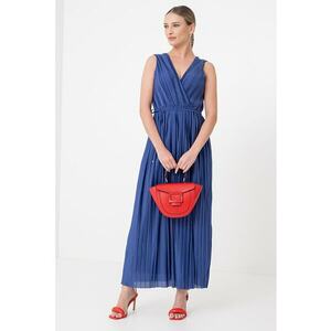 Rochie maxi plisata Elema imagine