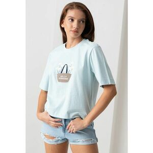Tricou regular fit cu decolteu la baza gatului imagine