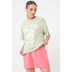 Tricou supradimensionat cu imprimeu si maneci raglan imagine