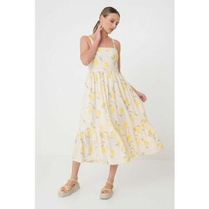 Rochie midi evazata cu decolteu patrat imagine