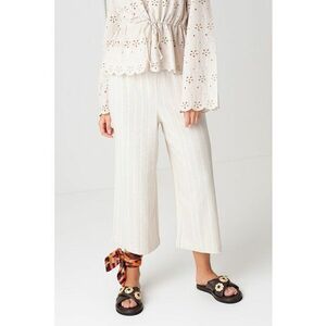 Pantaloni cu croiala ampla si model in dungi Filippa imagine