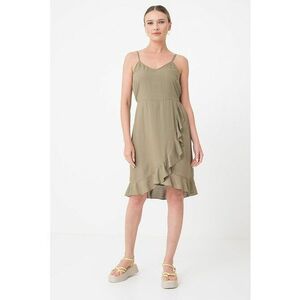 Rochie cu model uni si volan imagine