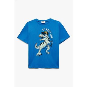 Tricou de bumbac cu model grafic imagine