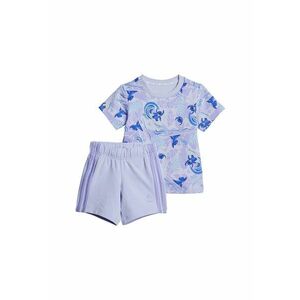 Set de tricou si pantaloni scurti din amestec de bumbac cu model cu Stitch imagine