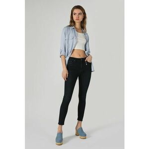 Blugi crop cu talie medie imagine