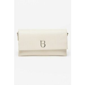 Geanta crossbody din piele cu logo metalic si clapa imagine