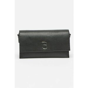 Geanta crossbody din piele cu logo metalic si clapa imagine