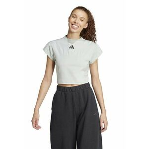 Tricou crop cu detaliu logo imagine