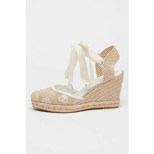 Espadrile wedge cu model monograma imagine